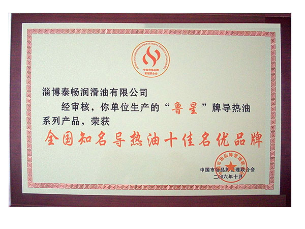 全國知名導熱油十佳名優品牌